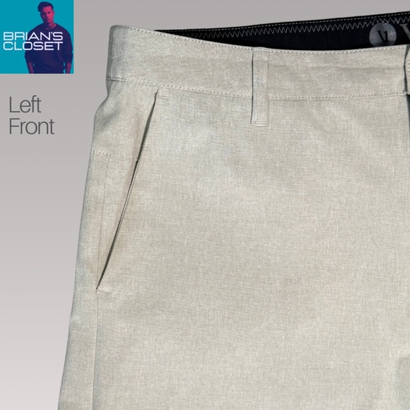 Vuori Men's Aim Shorts in Khaki - 36 - Picture 4 of 14